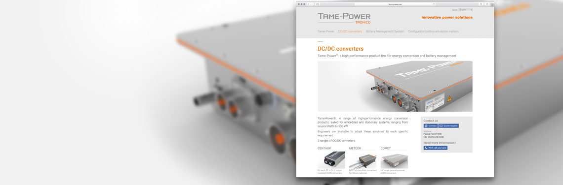 DC-DC converter TAME-POWER by TRONIC